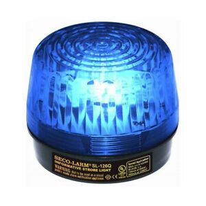 Seco-Larm SL-126Q/B 6V to 12V Blue Strobe Light