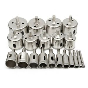 20pcs Diamond Cutter Hole Saw Drill Bit Tool 6-50mm Set For Tile Ceramic Glass