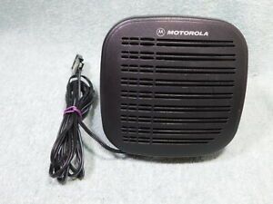 16 PIN MOTOROLA EXTERNAL SPEAKER +BRACKET FOR HAM MOBILE UHF VHF RADIO SCANNER