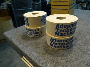 4 Roll 3&#034; x 450ft Reinforced Gummed Kraft Paper Tape USA