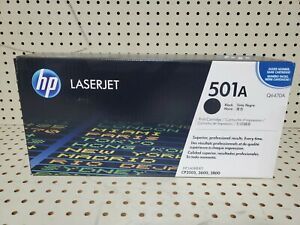 New Sealed Genuine OEM HP 501A Black Toner Cartridge Q6470A