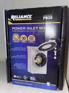 Reliance PB30 30 Amp Outdoor Power Inlet Box Metal L14-30P Plug 3R 240