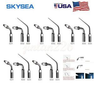 15*Dental Ultrasonic Piezo Scaler Endo Tips For DTE SATELEC 5*ED1+5*ED2+5*ED3 Gn