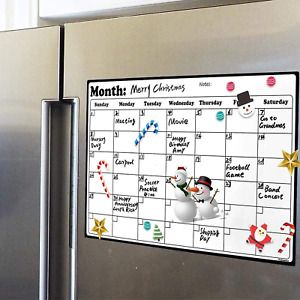 Fridge Calendar Magnetic Dry Erase Calendar Whiteboard Calendar For Refrigerator
