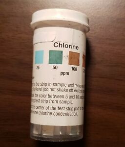 Chlorine test strips for dishmachine or 3-compartment sink for sanitizing dishes
