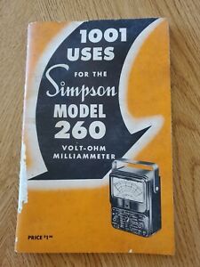 Simpson VOM 1001 USES Model 260 Volt Ohm Meter 1953 5200 W Kinzie St Chicago Co.