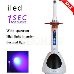 Dental Wireless 10W iLed 1 Second LED Curing Light Lamp 2300mW/c 1 sec White DU