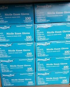 Versapro Nitrile Exam Gloves Size Small 3 boxes 100 gloves in each box