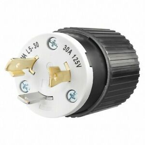 Bryant 49YX23 (L5-30P) 30A 125V Industrial Grade Male Locking Plug - NEW