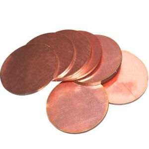 Copper Plate Sheet Dia 50~200mm Thick 0.8/1/1.5-3mm Guillotine Cut Metal