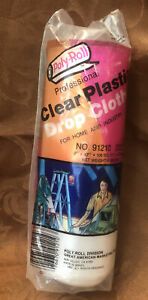 Poly Roll Professional Clear Plastic Drop Cloth 9’x12’