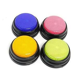Learning Answer Buzzers,Recordable Talking Button with Led Function Learning