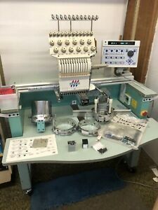 Tajima TMEX-C1201 Industrial Embroidery Sewing Machine Station With Accessories