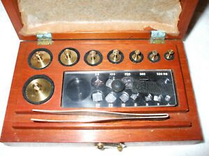Vintage Torsion Balance scale  Christian Becker milligram weight set