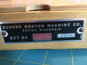 Gorton Machine Co Brass Letters Numbers Engraving Font 3/4” Condensed Set 91-1 