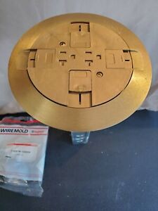 6 - LEGRAND WIREMOLD RC7ATCAB POKE THRU DEVICES BRASS