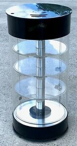 Summerhill Crystal Round Retail Store Display Case Cabinet w/Key 1988