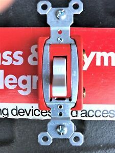 White 20 amp Single Pole Switch (box of 10) Pass and Seymour