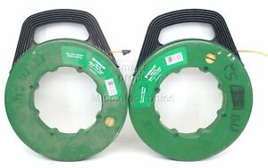 2 Greenlee 436-10 Nylon Fish Tape 100  used Missing Eyelet