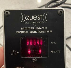 Quest Technologies M-78 Noise Dosimeter With Microphone TESTED