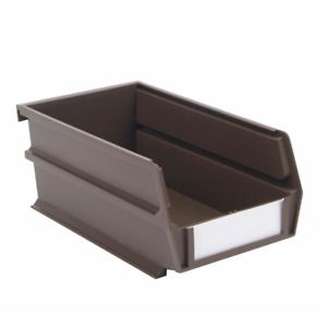 7.37 In. 0.301 Gal. Stacking Hanging Interlocking Polypropylene Storage Bin in B