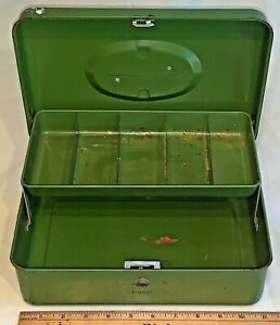 CASH BOX metal vintage bank safe money Retro Industrial