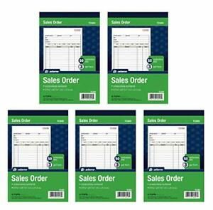 Adams Sales Order Book, 3-Part, Carbonless, White/Canary/Pink, 5-9/16&#034; x