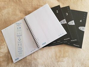 Livescribe Notebooks Sprial 6&#034; x 8&#034; Black-Set of 4