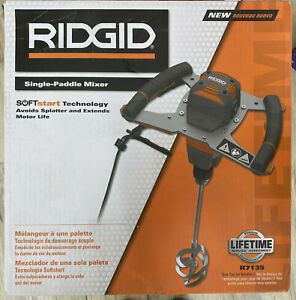 Ridgid R7135 Single-Paddle Corded Mixer *READ*