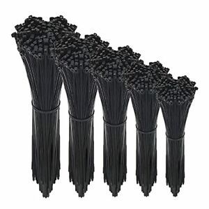 Bridas para cables 500 paquetes con autobloqueo 4 + 6 + 8 + 10 + 12 pulgadas ...