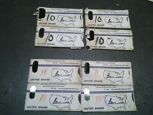 Lot of 8 United Brand Welding Filter Lens 2&#034; x 4-1/4&#034; shade 10 / 11  (FAB-36)