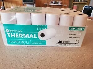 Member&#039;s Mark Thermal Paper Roll 36 Rolls 2 1/4x 85 ft.
