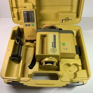 Topcon RL-50B Rotary Laser Level with Receiver, Clamp, &amp; Case - Tested