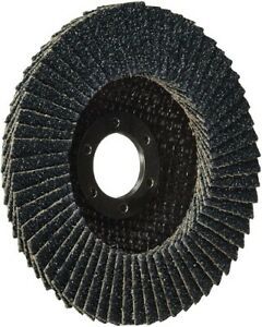 45882 4.5-Inch by 0.875-Inch Zirconia Flap Disc with Type 27, Grit-80, 10-Pack
