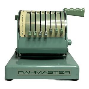 Vintage Paymaster Series X550 Check Writer Embosser Stamper Machine No Key