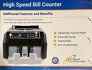 Royal Sovereign - High Speed Bill Counter - Counterfeit Detection - **NEW**