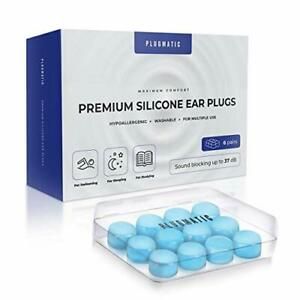 Ear Plugs for Sleeping, Silicone Moldable Reusable Waterproof Sound Blocking