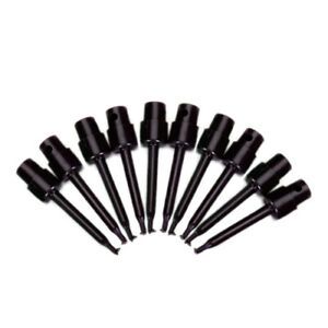 10xBlack Mini Hook Clip Grabber Test Probe For Tiny Component SMD IC PCB DIY