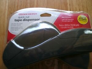 Office Depot Handheld Quick Cut 3/4&#034; X 600&#034; Tape Dispenser NIB