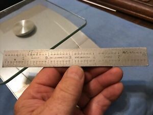 Starrett 6 &#034; Satin Rule 604R Tempered