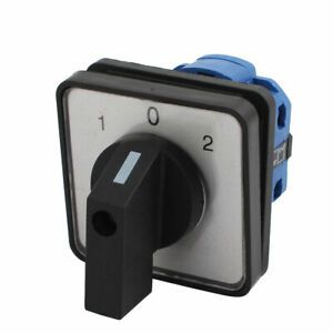 Ue 660V Ith 20A 4 Screw Terminals 3 Positions Rotary Cam Changeover Switch