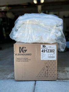 Kleenguard 49123 Coveralls Hooded with Boots White Size Large A20 (Box of 34)