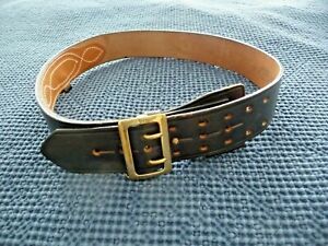 JAY-PEE  BELT 40 Bridle Cowhide black leather POLICE Service Duty MILITARY 2&#034;