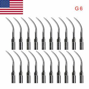 20pcs G6 Dental Ultrasonic Scaler Scaling Tips for EMS handpiece US!!