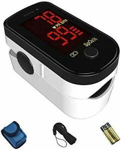 ChoiceMMed Black Finger Pulse Oximeter - Blood Oxygen Saturation Monitor Great a