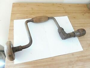 ORIGINAL PRE WW11 J.A CHAPMAN/ STANLEY REVERSABLE BRACE AND BIT No144 10 turn