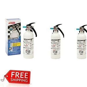 3 pack Fire Extinguisher 5-B:C 3-lb Car Boat Home Office Safety Disposable ship