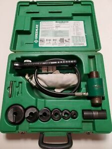 Greenlee 7306SB Hydraulic Knockout Knock Out Punch Driver Set 1/2&#034; - 2&#034;