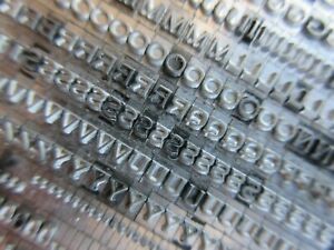 Letterpress Lead Type 12 Pt. Copperplate Gothic    F52
