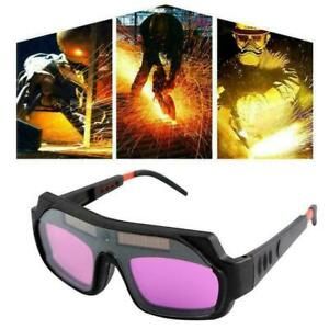 Solar Powered Goggle Auto Darkening Welding Mask Helmet Eyes Welder Glasses H4D2